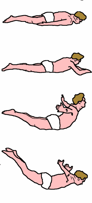 Joseph Pilates doing the Pilates The Swan Dive